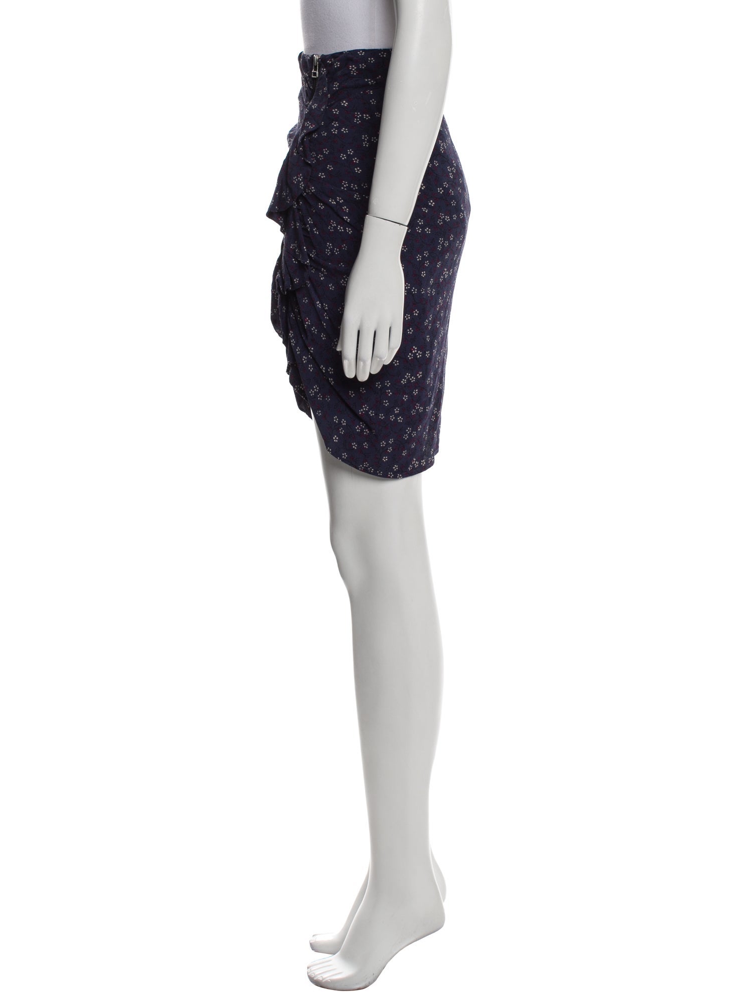 Veronica Beard Floral Print Knee-Length Skirt