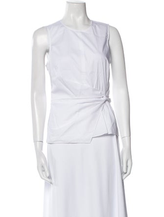 Veronica Beard Crew Neck Sleeveless Top