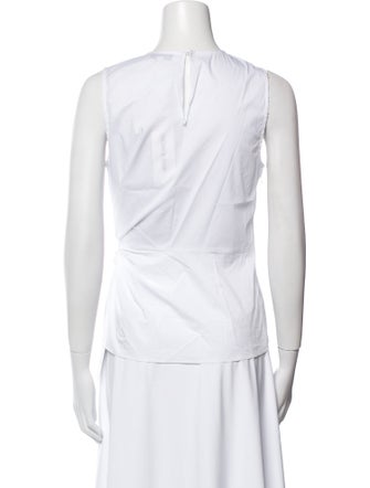 Veronica Beard Crew Neck Sleeveless Top