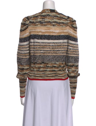 Veronica Beard Striped V-Neck Sweater