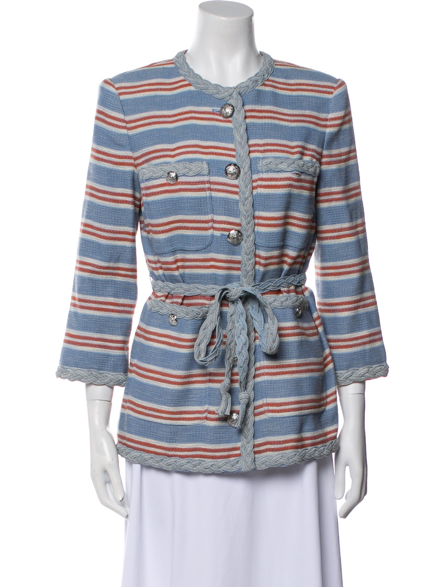 Veronica Beard Striped Evening Jacket