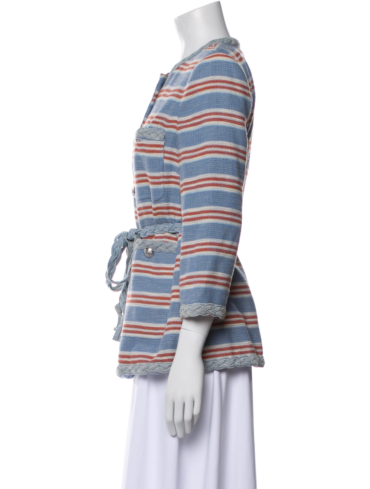 Veronica Beard Striped Evening Jacket
