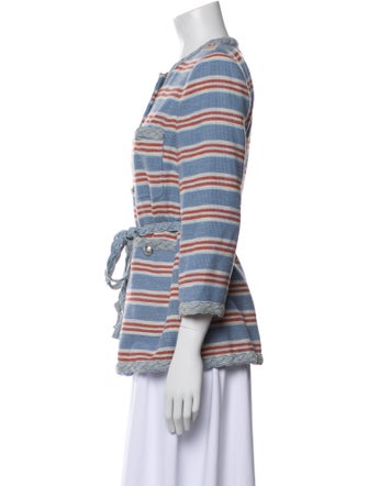 Veronica Beard Striped Evening Jacket
