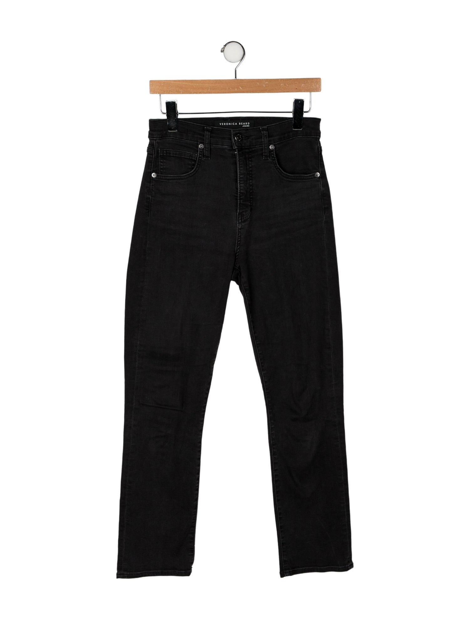 Veronica Beard High-Rise Straight Leg Jeans