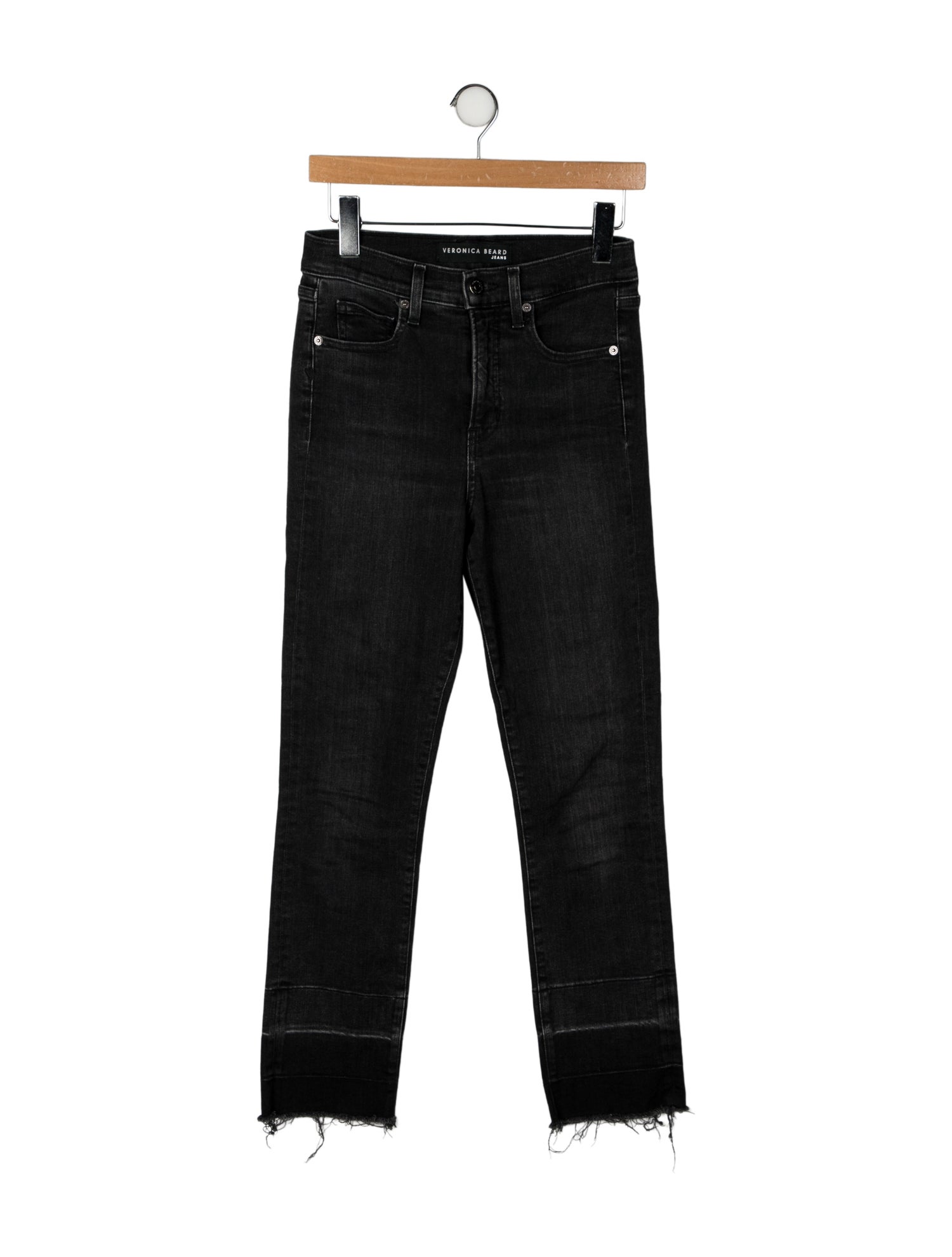 Veronica Beard Mid-Rise Straight Leg Jeans