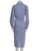 Veronica Beard Striped Midi Length Dress