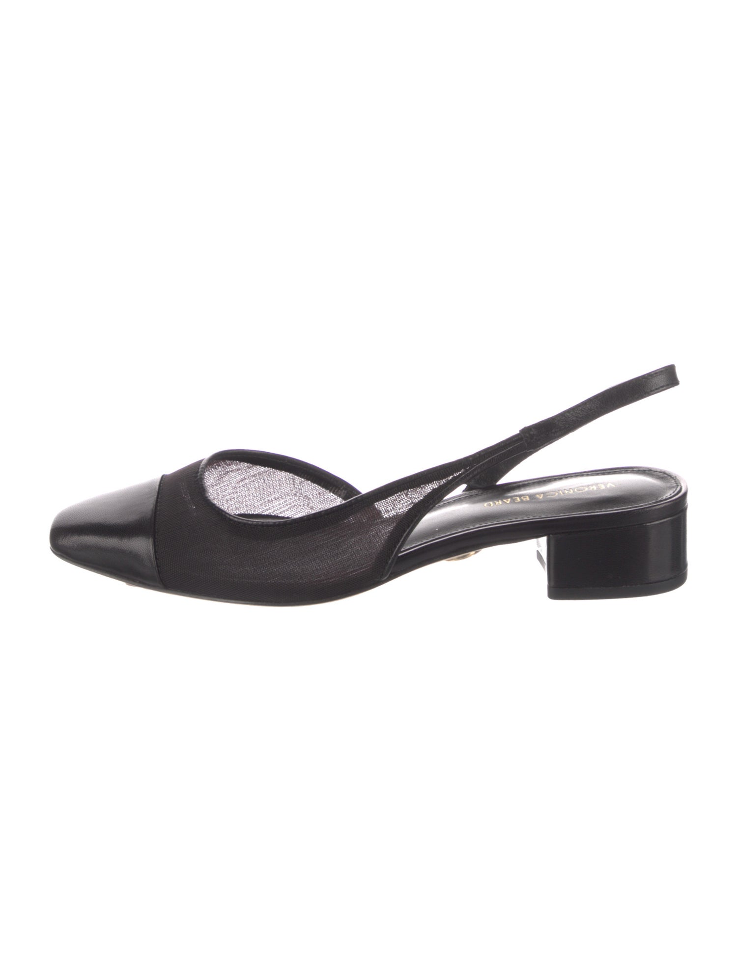 Veronica Beard Leather Slingback Flats