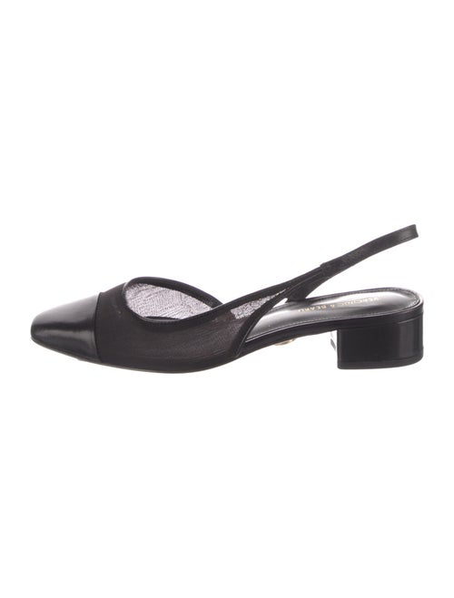 Veronica Beard Leather Slingback Flats