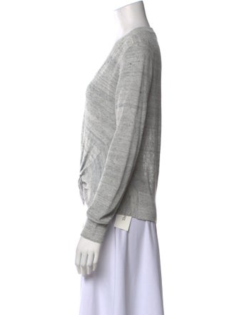 Veronica Beard Linen V-Neck Sweater