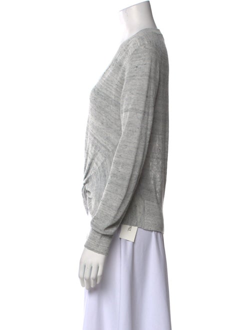 Veronica Beard Linen V-Neck Sweater