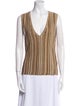 Veronica Beard Striped V-Neck Top
