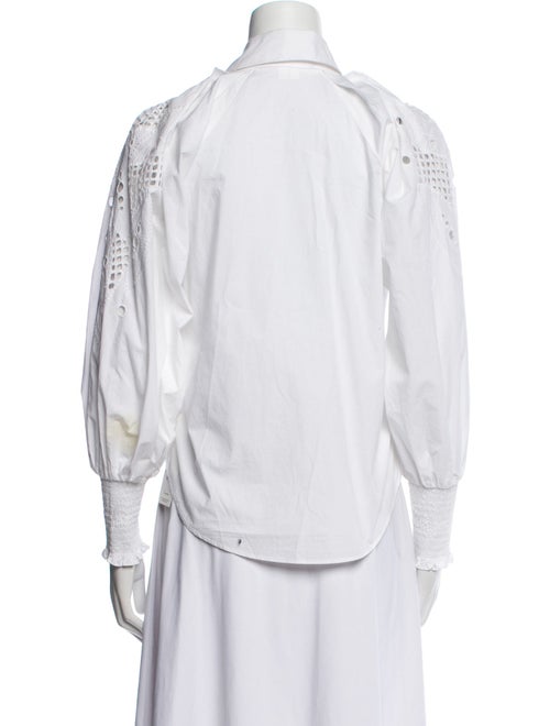 Veronica Beard Long Sleeve Button-Up Top