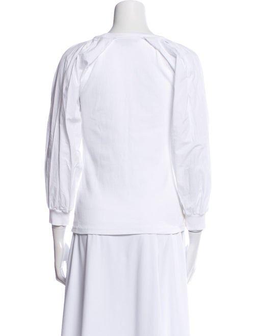 Veronica Beard Scoop Neck Three-Quarter Sleeve T-Shirt