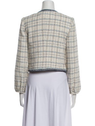 Veronica Beard Tweed Pattern Evening Jacket