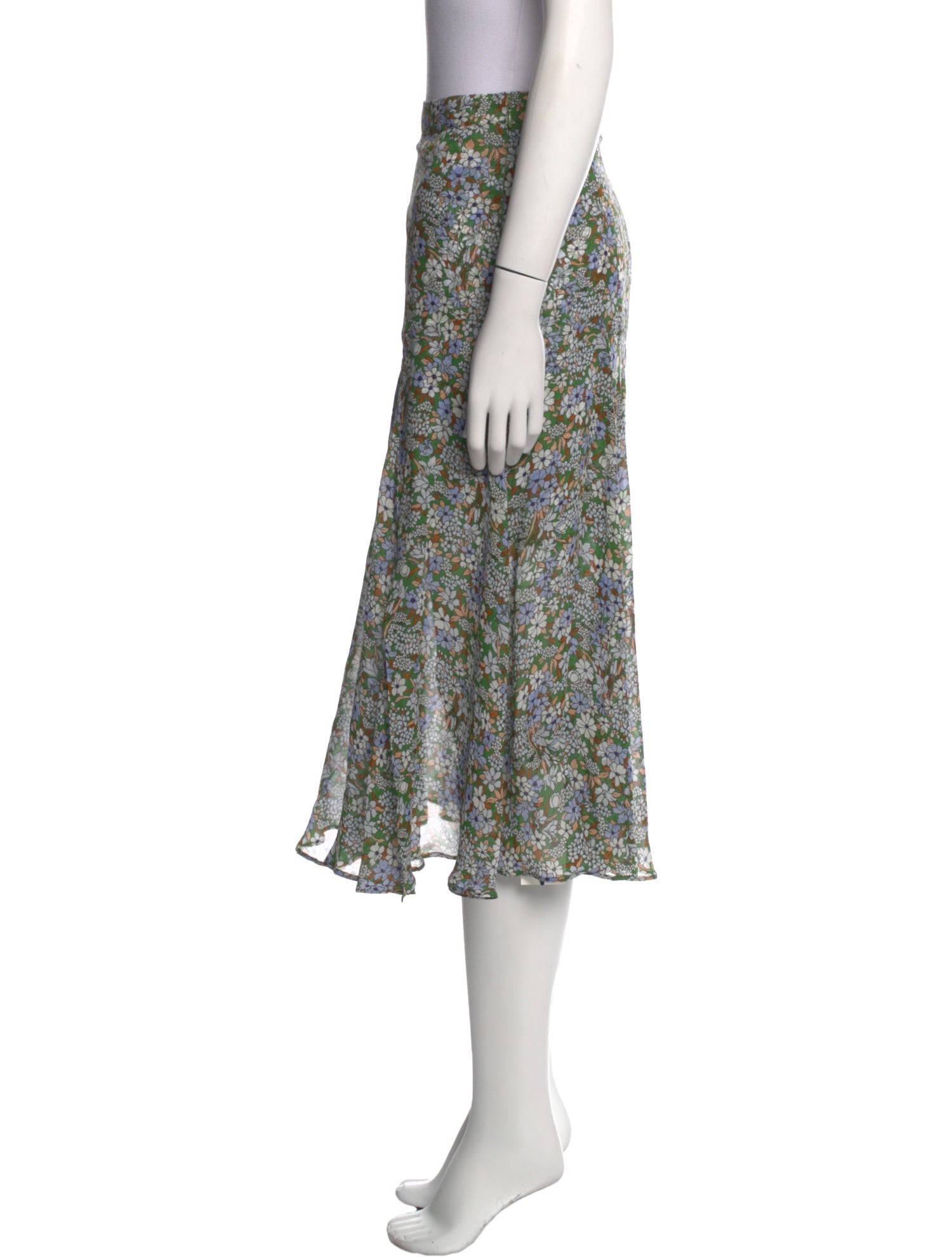 Veronica Beard Silk Knee-Length Skirt