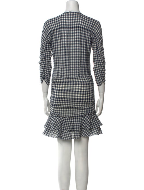 Veronica Beard Plaid Print Mini Dress