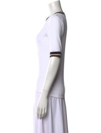 Veronica Beard Crew Neck Short Sleeve T-Shirt