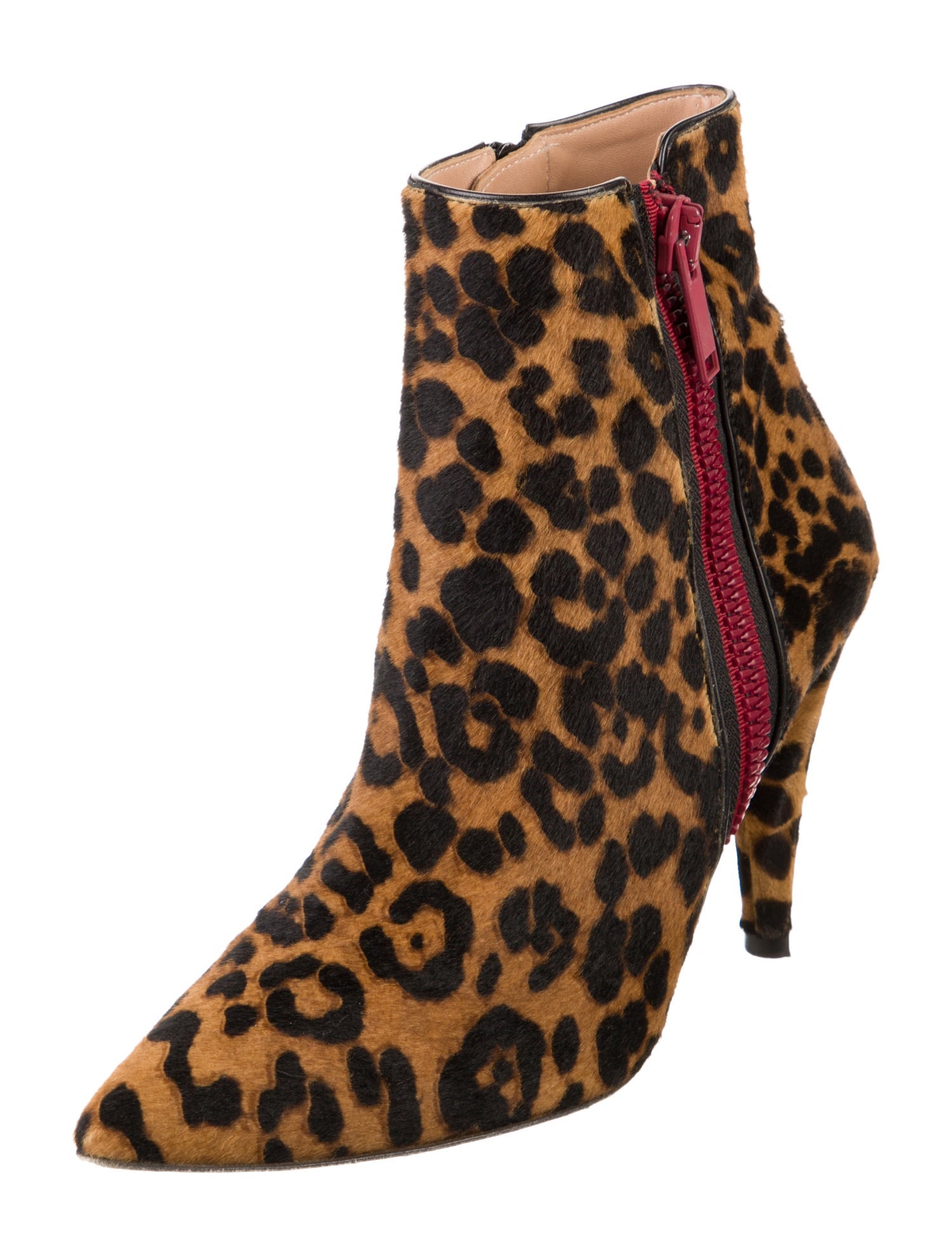 Veronica Beard Ponyhair Animal Print Boots