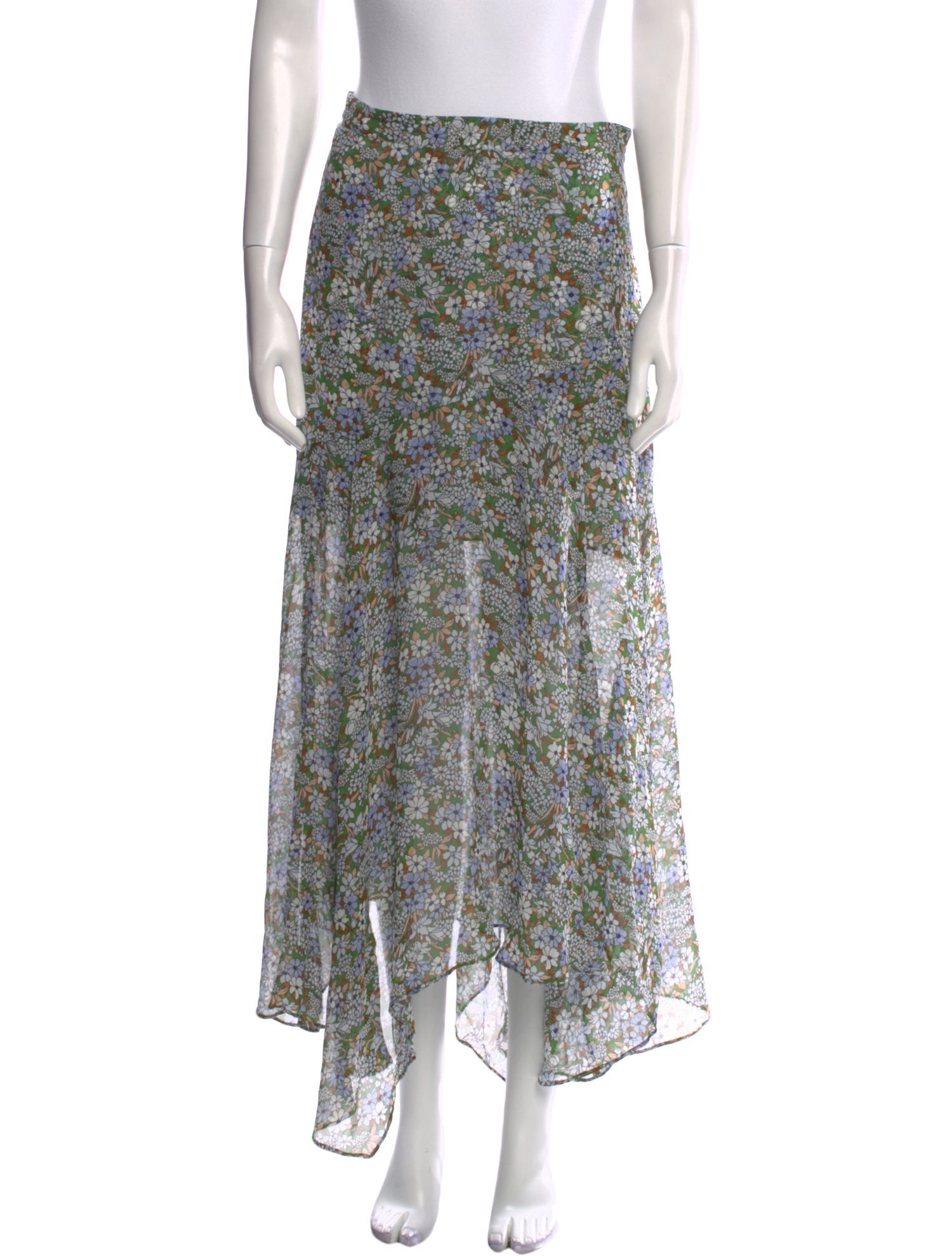 Veronica Beard Silk Long Skirt