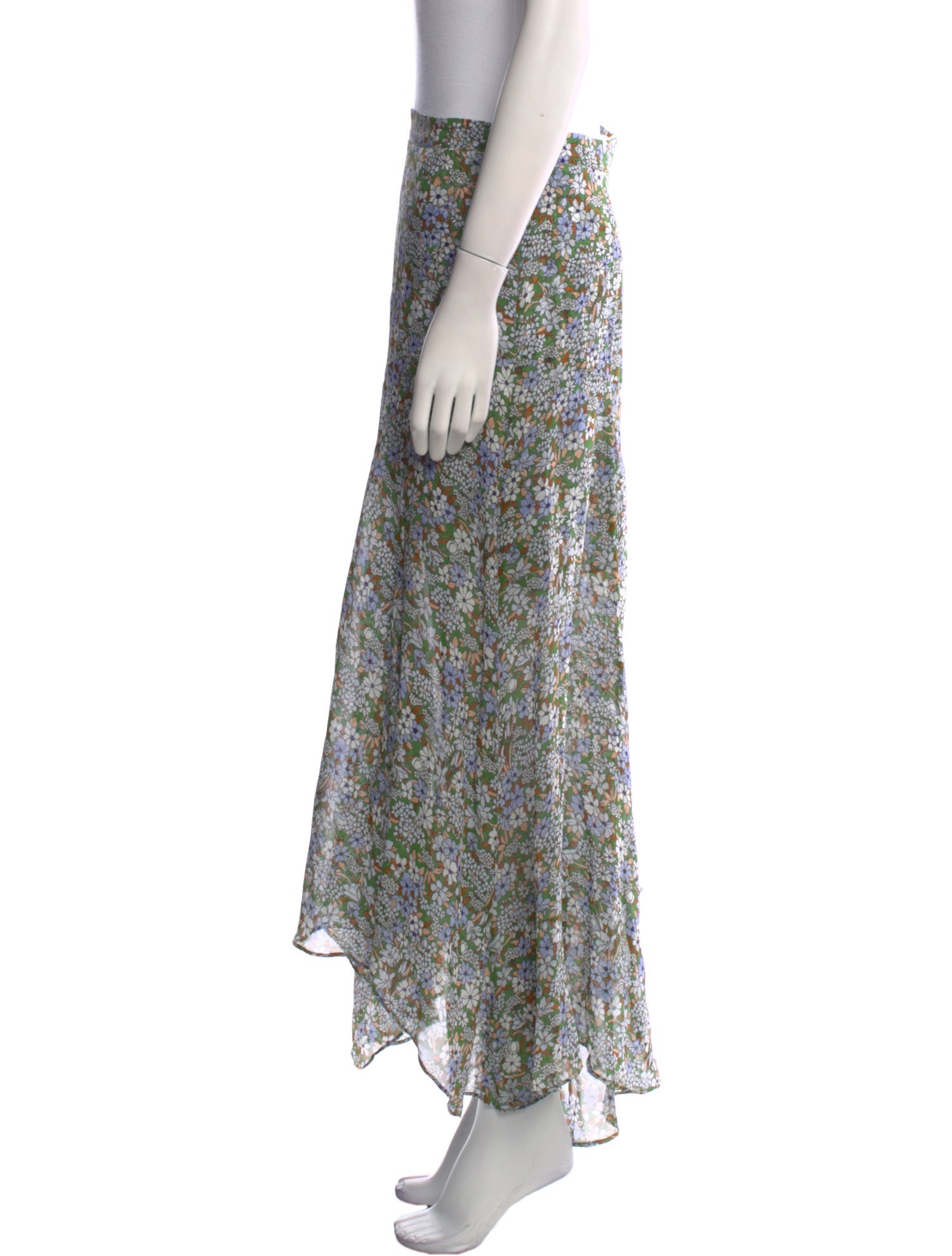 Veronica Beard Silk Long Skirt