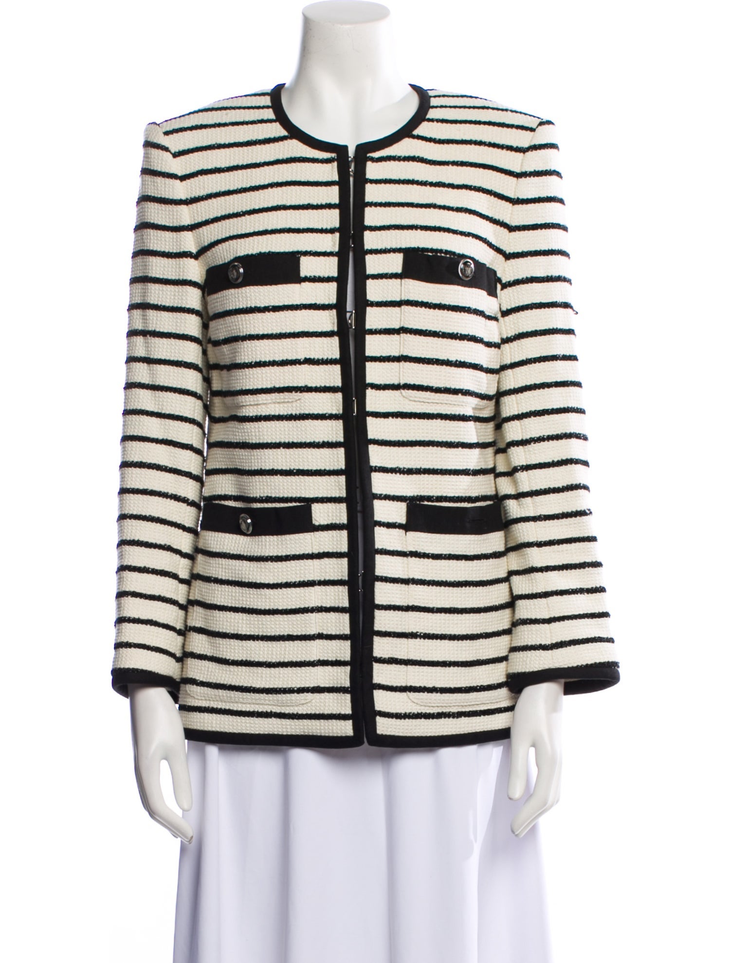 Veronica Beard Striped Evening Jacket