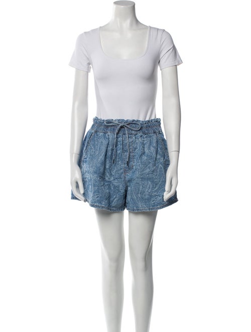 Veronica Beard Paisley Print Ruffle Embellishment Short Set