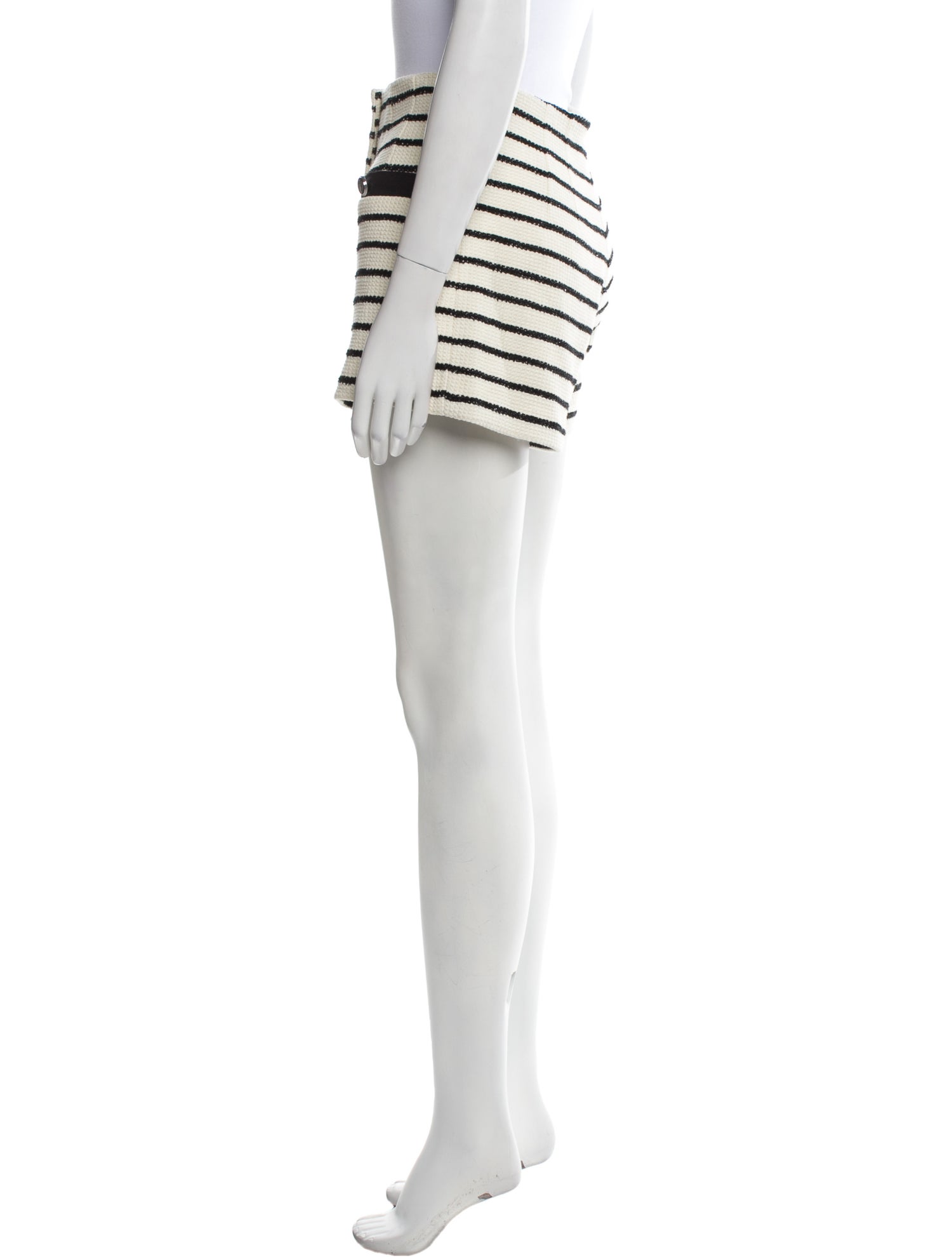 Veronica Beard Striped Mini Shorts