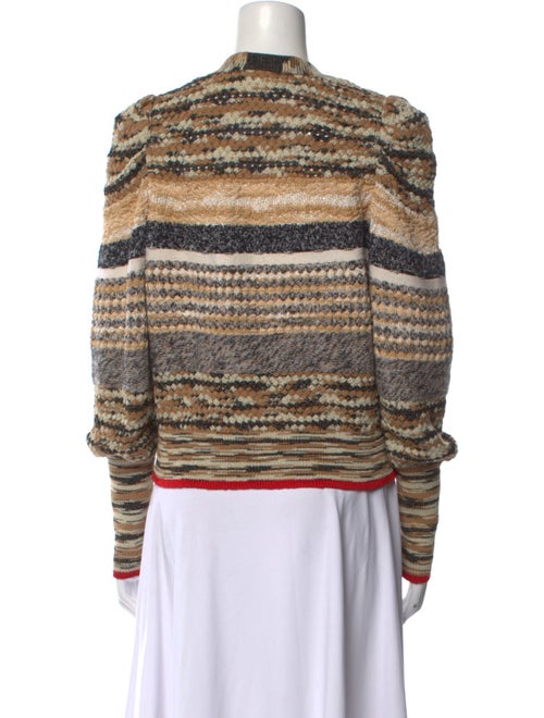 Veronica Beard Striped V-Neck Sweater