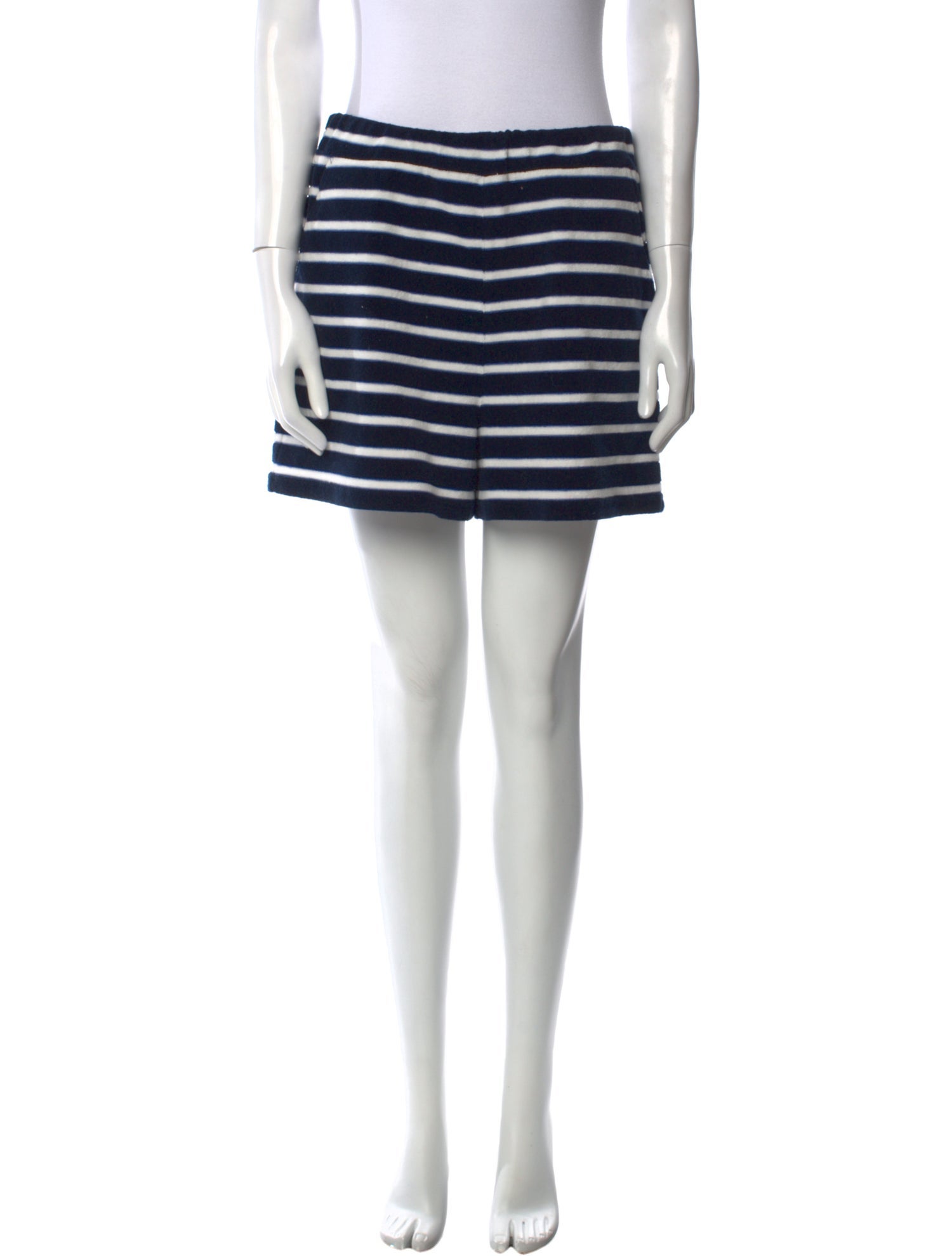 Veronica Beard Striped Mini Shorts