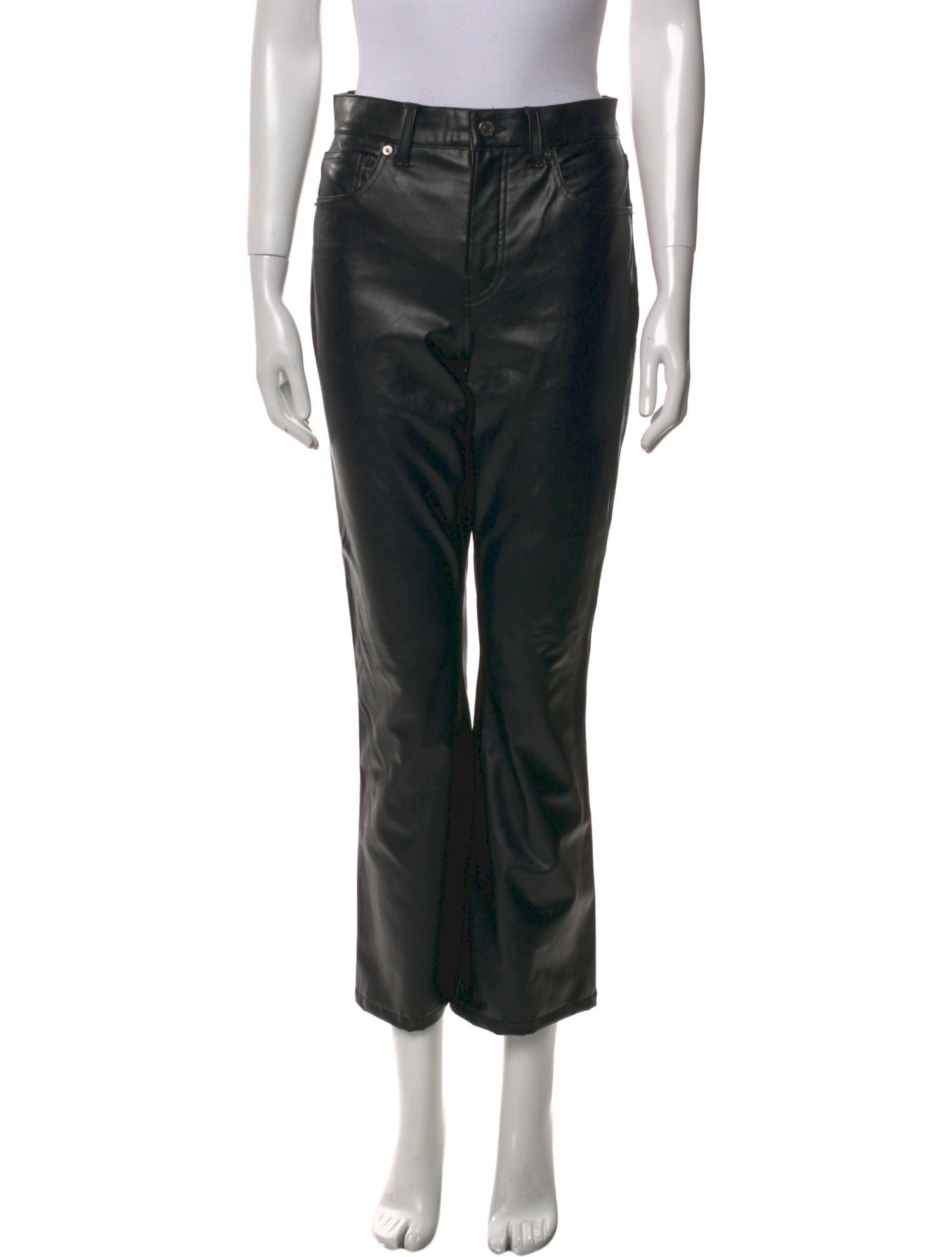 Veronica Beard Faux Leather Wide Leg Pants