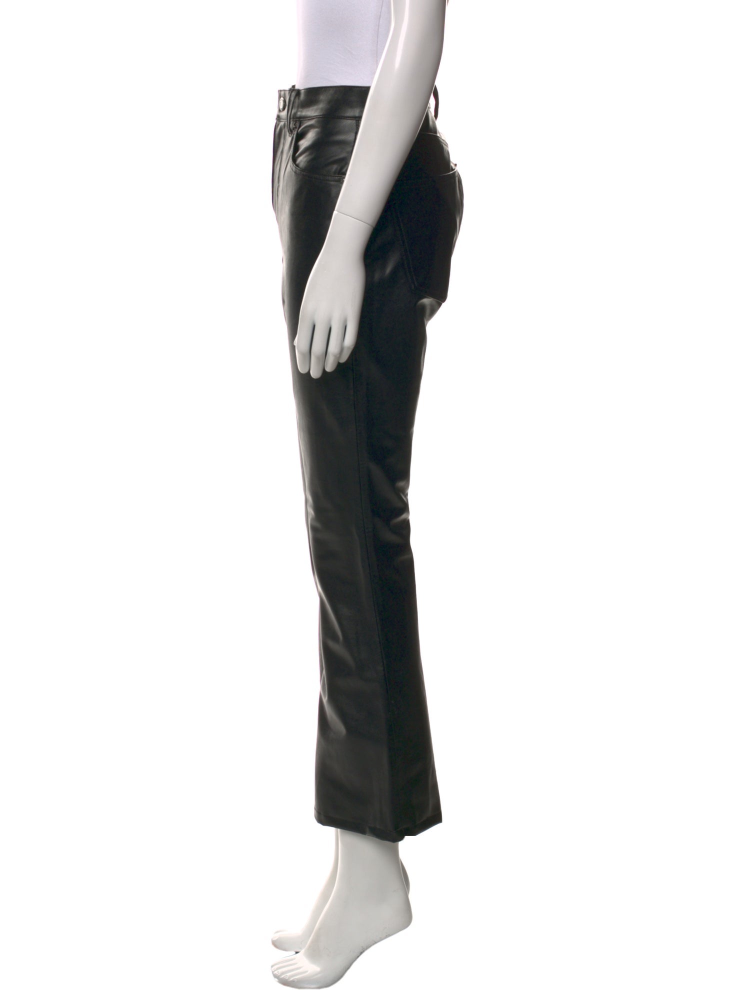 Veronica Beard Faux Leather Wide Leg Pants