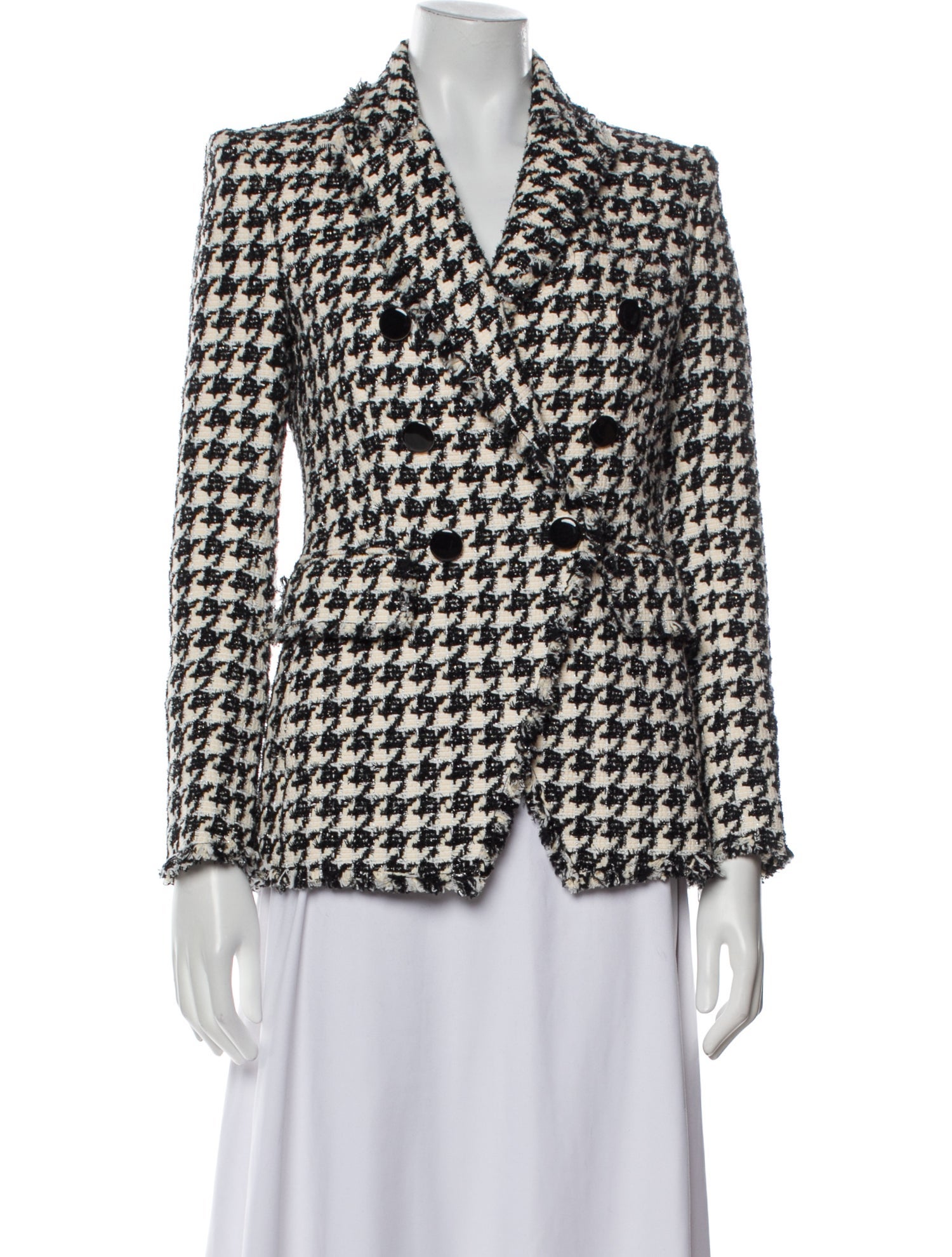 Veronica Beard Plaid Print Blazer