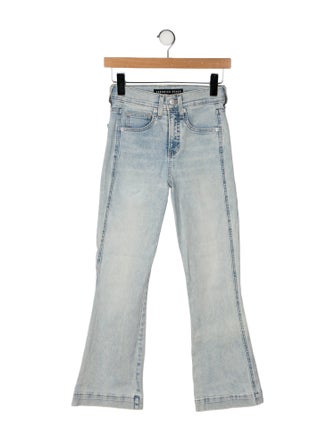 Veronica Beard Mid-Rise Wide Leg Jeans
