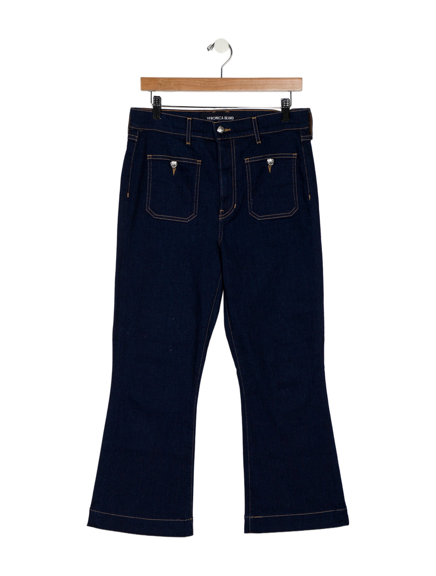 Veronica Beard High-Rise Wide Leg Jeans