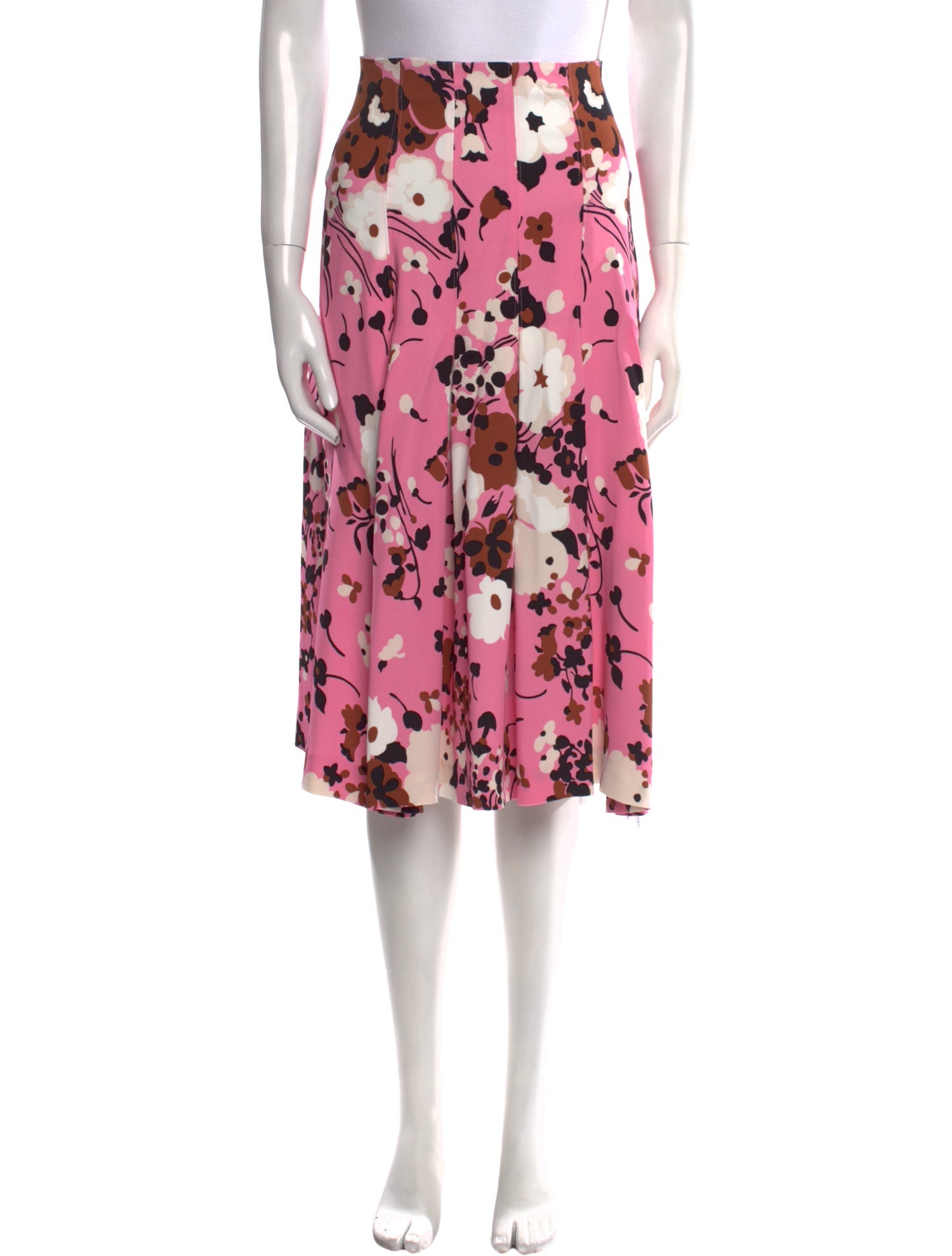 Veronica Beard Floral Print Knee-Length Skirt w/ Tags