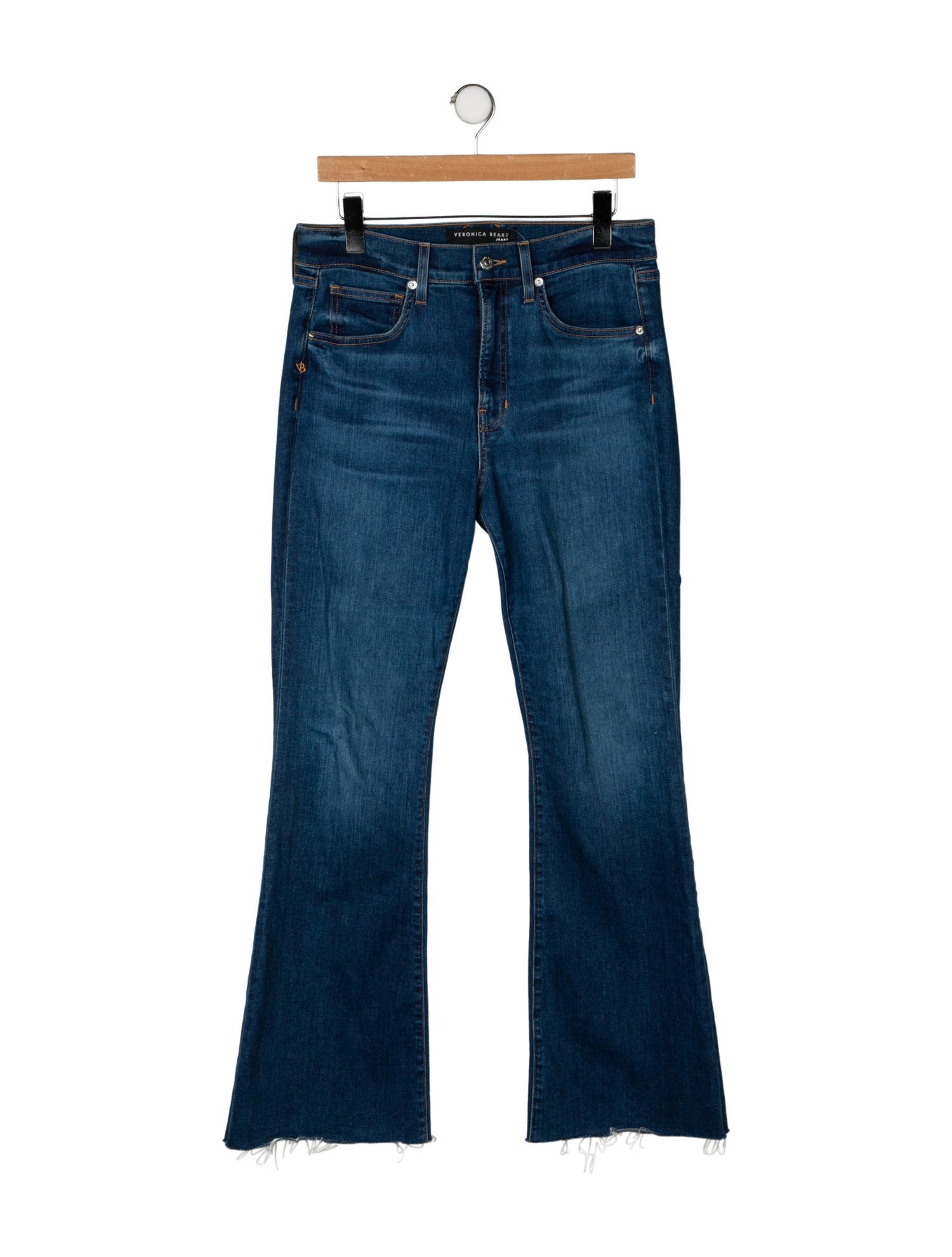 Veronica Beard High-Rise Wide Leg Jeans