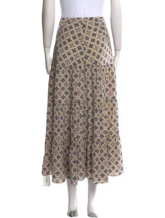Veronica Beard Silk Midi Length Skirt