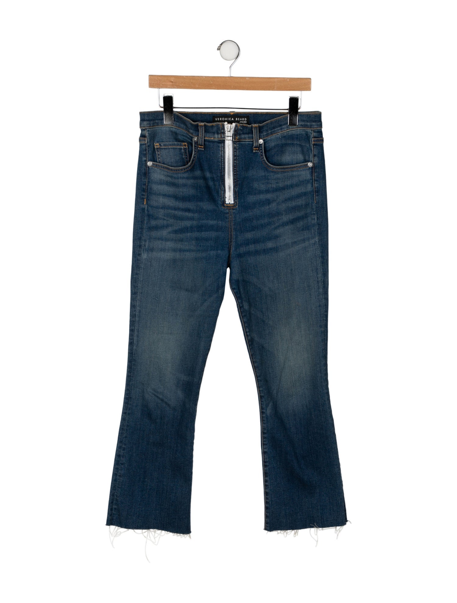 Veronica Beard High-Rise Straight Leg Jeans