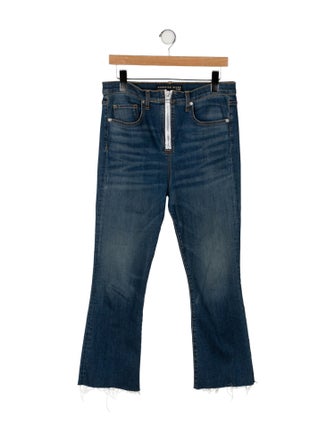 Veronica Beard High-Rise Straight Leg Jeans