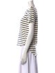 Veronica Beard Striped Crew Neck T-Shirt