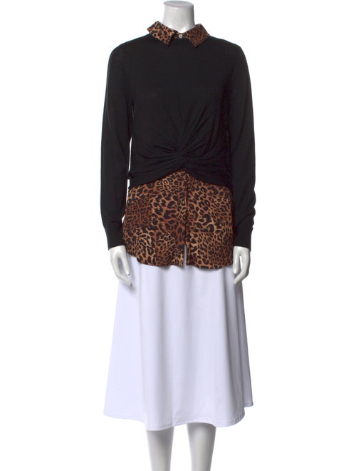 Veronica Beard Merino Wool Graphic Print Sweater