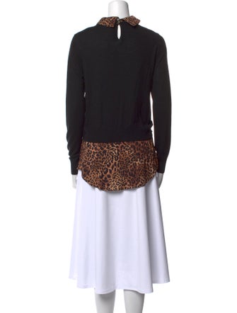 Veronica Beard Merino Wool Graphic Print Sweater