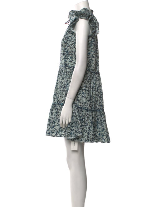 Veronica Beard Floral Print Mini Dress