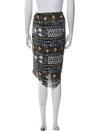 Veronica Beard Silk Knee-Length Skirt