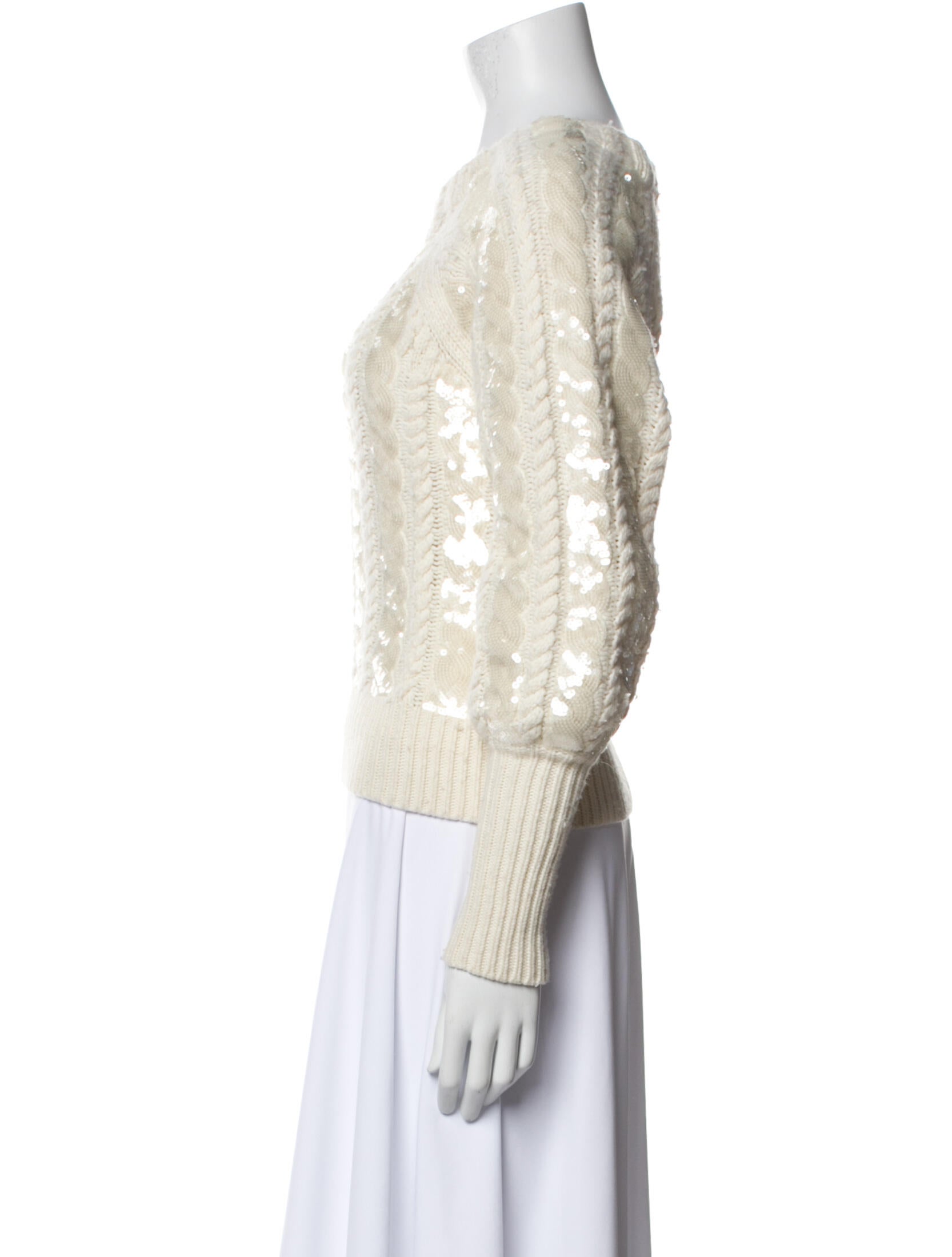 Veronica Beard Merino Wool Crew Neck Sweater