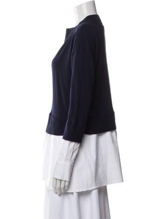 Veronica Beard Merino Wool Crew Neck Sweater