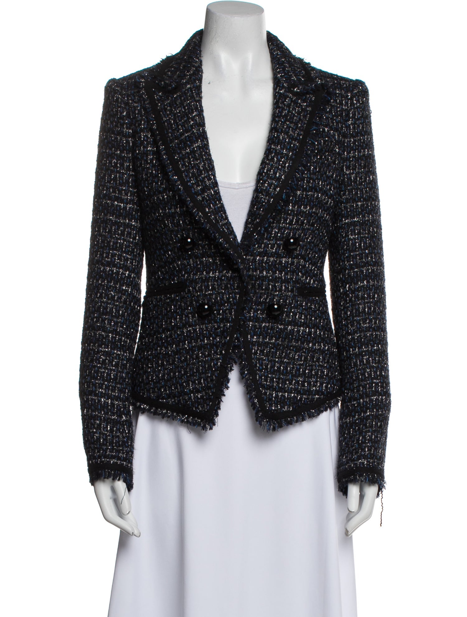 Veronica Beard Tweed Pattern Blazer