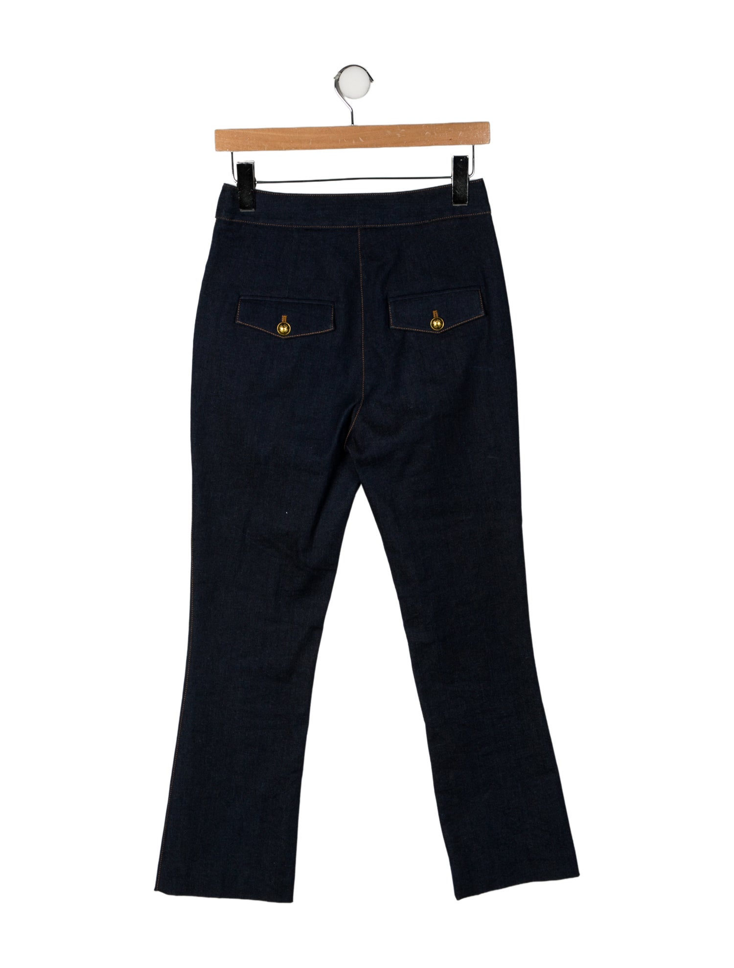 Veronica Beard Mid-Rise Straight Leg Jeans
