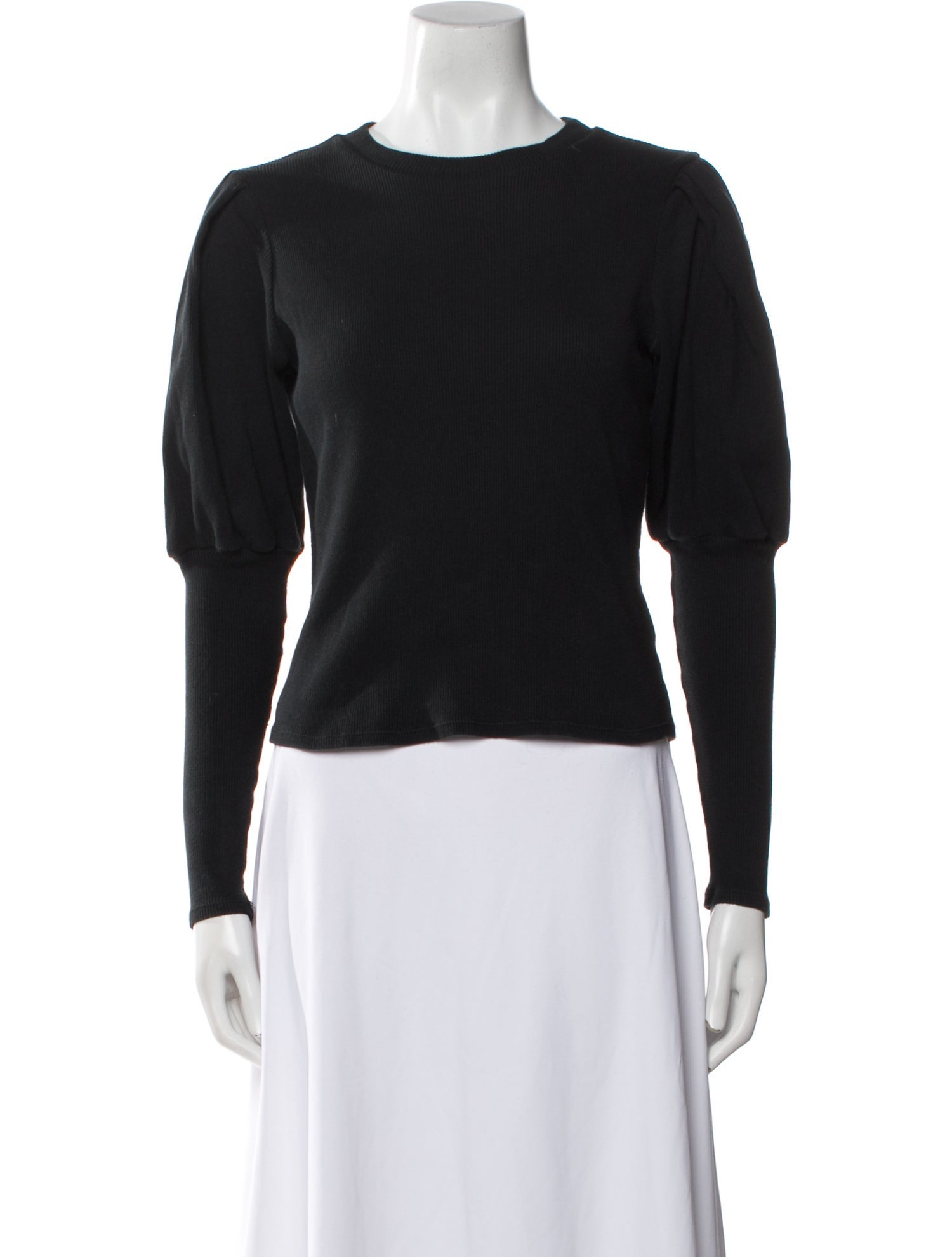 Veronica Beard Crew Neck Long Sleeve Top