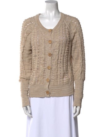 Veronica Beard Linen Scoop Neck Sweater